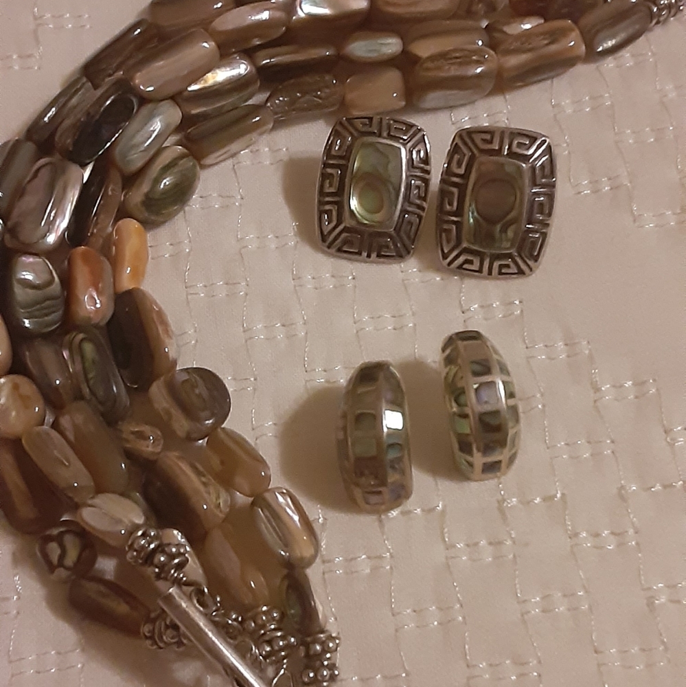 Vintage Sterling Silver & Abalone